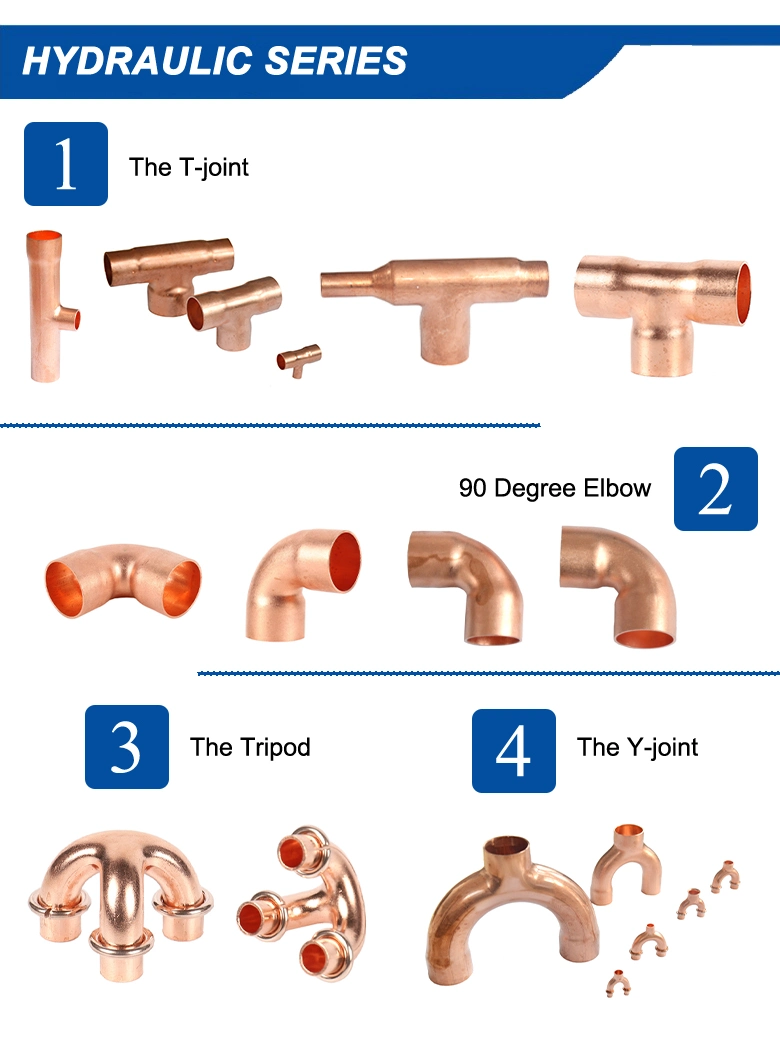 Y Shape Special Coupper Tee Hardware Fittings Connector HVAC Spare Parts